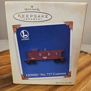2005 Hallmark Keepsake Ornament Lionel No. 717‎ Caboose Die-Cast Metal Train